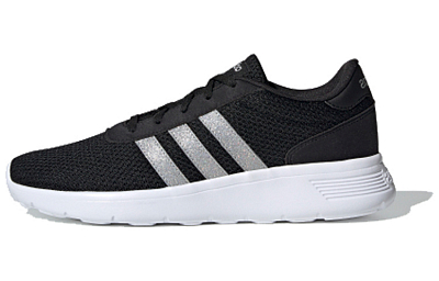 Adidas Lite Racer 'Black Silver Metallic' Women's