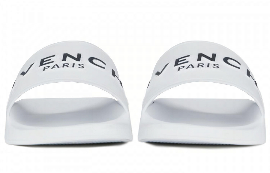 Givenchy Paris Flat Sandals White Black купить в интернет-магазине Yoocart с быстрой доставкой по России.