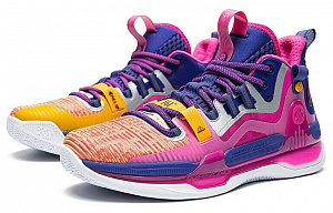 361° AG 1 California Sunset Shock Absorbers Slip Resistant Abrasion Resistant Mid top Basketball Shoes Men's Blue Pink 2 3154643