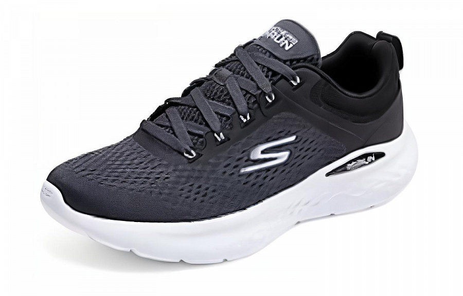 Skechers Cushioning, Wear Resistant Low top Casual Running Shoes Men's Gray Black купить в интернет-магазине Yoocart с быстрой доставкой по России.