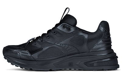Givenchy Shock Absorbers With Slip Resistant And Abrasion Resistant Properties Low Top Sports Casual Shoes Men's Black