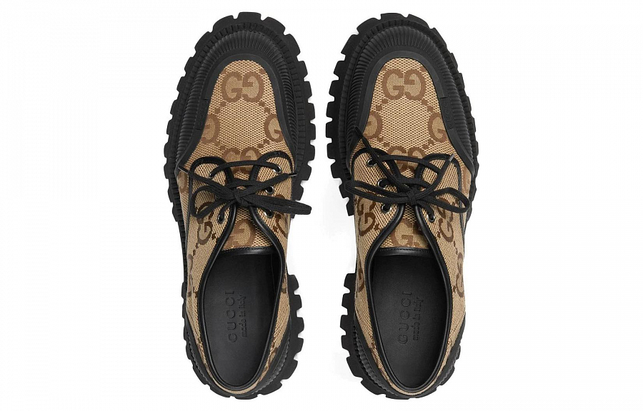 GUCCI Women's Maxi Gg Lace Up 'Beige Black' Women's купить в интернет-магазине Yoocart с быстрой доставкой по России.