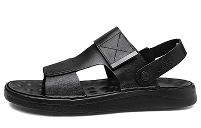 Jeep Beach Sandals Men Black