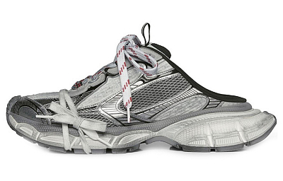 Balenciaga 3XL Mules 'Grey Mesh And Polyurethane'