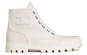 CELINE Ankle Boots Women's White 1 3166708