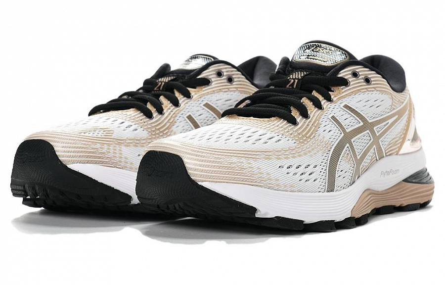 Asics Gel Nimbus 21 Platinum 'White Frosted Almond' Women's
