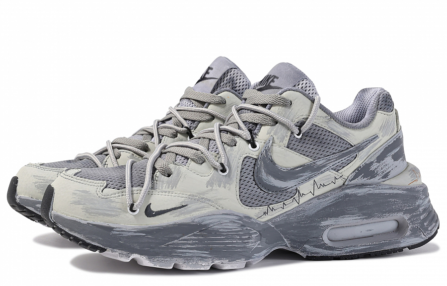Nike Air Max Fusion Low Top Casual Running Shoes Women's Gray
