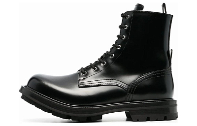 Alexander McQueen Worker Boot Black