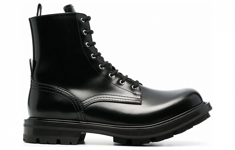 Alexander McQueen Worker Boot Black