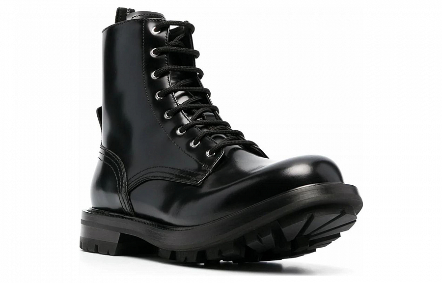 Alexander McQueen Worker Boot Black