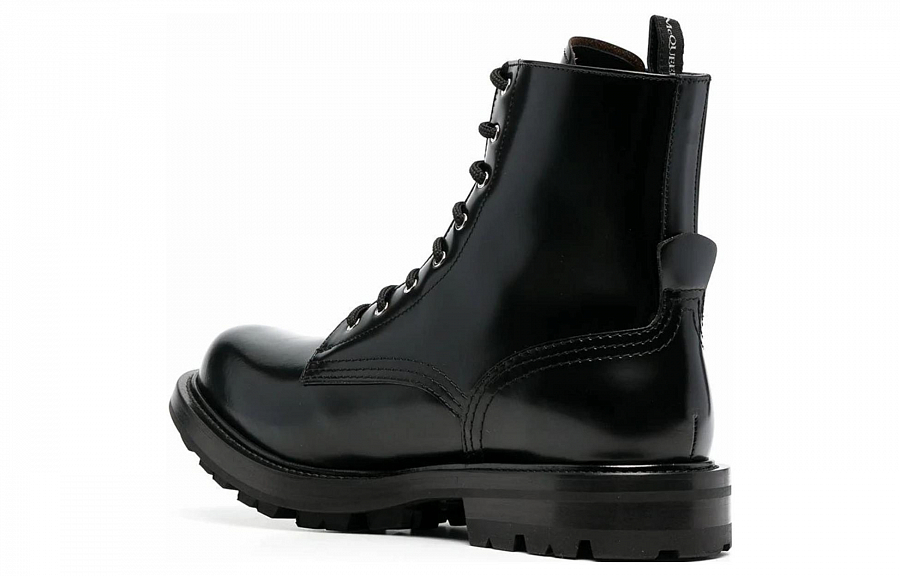 Alexander McQueen Worker Boot Black