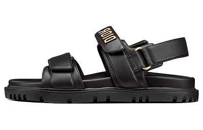 DIOR DiorAct Beach Sandals Women's Black