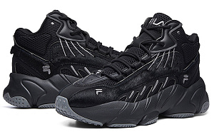 FILA ADE Cushioning Wear Resistant Mid Top Running Shoes Men's Black 3 3170964