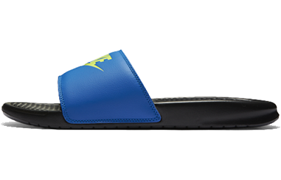Nike Benassi Jdi Mismatch Fashion Unisex Blue Black Slippers 'Black'