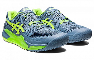 ASICS Gel Resolution 9 'Steel Blue Hazard Green' 2 3173218