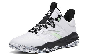 Anta Bastard Anti Slip Wear Resistant Low Top Basketball Shoes White Black 2 3173232
