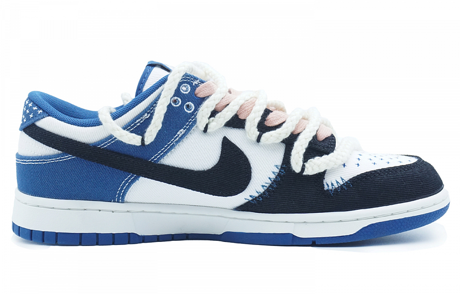 Nike Dunk Anti-Slip Wear-Resistant Lightweight Breathable Low-Top Skateboard Shoes Men's Blue Black