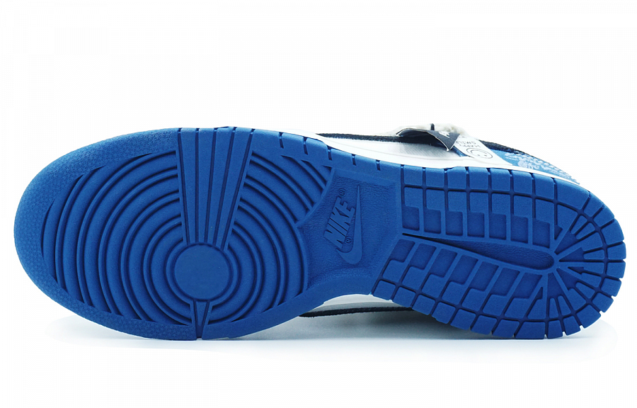 Nike Dunk Anti-Slip Wear-Resistant Lightweight Breathable Low-Top Skateboard Shoes Men's Blue Black