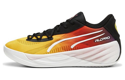 PUMA Баскетбольные кроссовки Low Top Желто-оранжевый Черный Унисекс