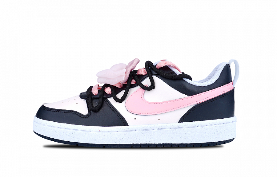 Nike Court Borough Low Top Skateboard Shoes GS Black Pink купить в интернет-магазине Yoocart с быстрой доставкой по России.