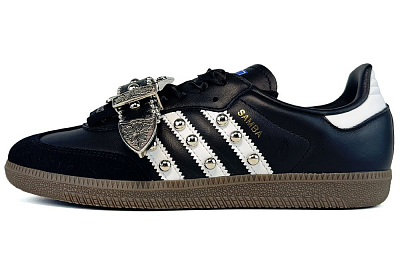 Adidas Originals Samba Low-Top Skateboard Shoes Unisex Black White