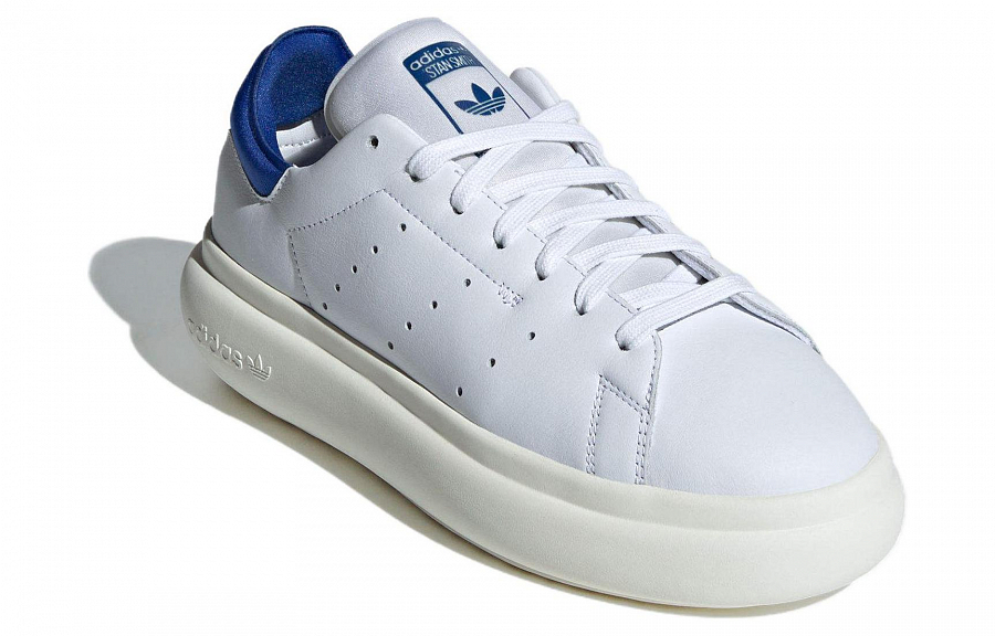 Adidas Originals Stan Smith Platform White Royal Blue Women's