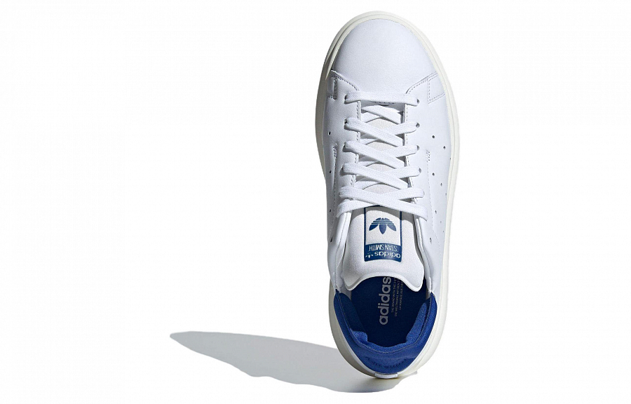 Adidas Originals Stan Smith Platform White Royal Blue Women's