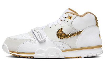 Nike Air Trainer 1 Кроссовки для тренировок MID Top Белые/Золотые LEAF Мужские