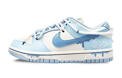 Nike Dunk Low 'OceanBliss' Low-Top Skateboard Shoes Women's White Blue