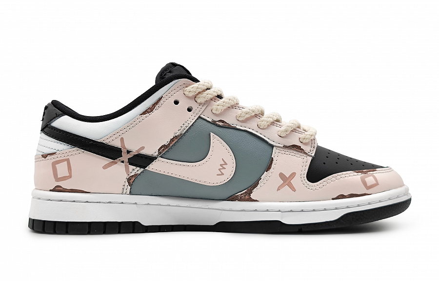 Nike Dunk Skateboard Shoes Women's Low-Top Pink/Black/Blue купить в интернет-магазине Yoocart с быстрой доставкой по России.