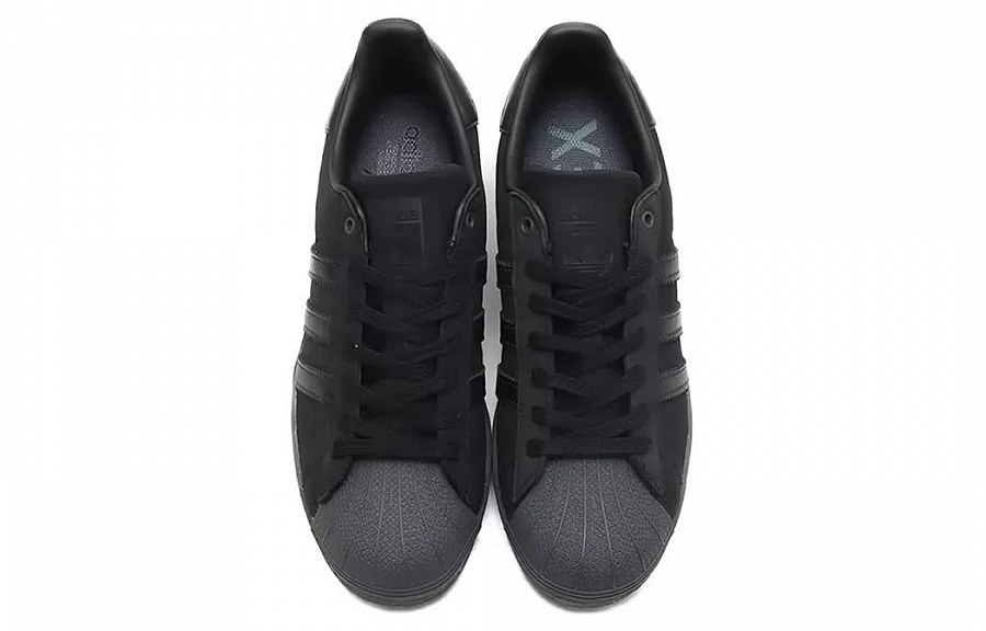 Adidas Originals SUPERSTAR Cushioning Lightweight Low Top Skateboard Shoes Men's Black Gray купить в интернет-магазине Yoocart с быстрой доставкой по России.