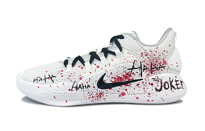 Nike Hyperdunk X Cushioning Anti-Slip And Wear-Resistant Low-Top Basketball Shoes Men's White Red