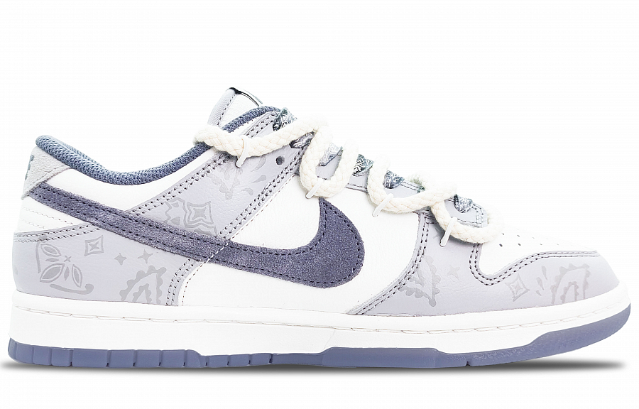Nike Dunk Slip-Resistant Low-Top Skateboard Shoes Men's White Gray купить в интернет-магазине Yoocart с быстрой доставкой по России.