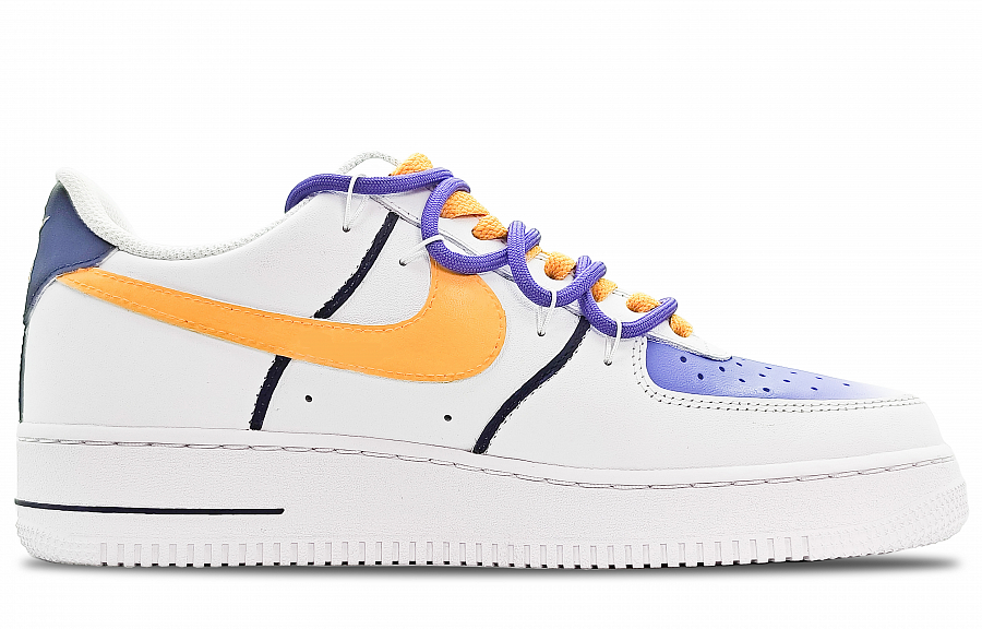 Nike Air Force 1 Low Top Skateboard Shoes Men's Gold Purple White купить в интернет-магазине Yoocart с быстрой доставкой по России.