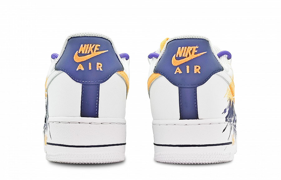 Nike Air Force 1 Low Top Skateboard Shoes Men's Gold Purple White купить в интернет-магазине Yoocart с быстрой доставкой по России.