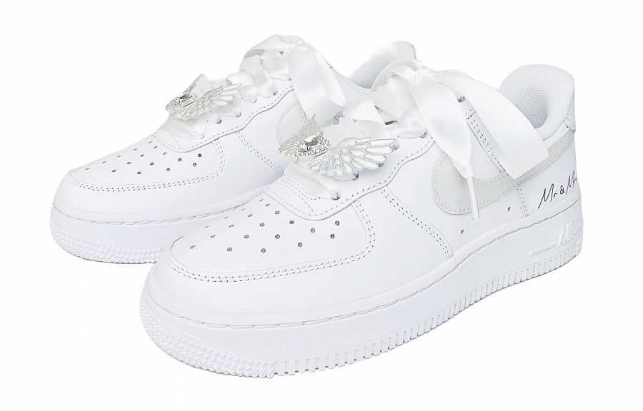 Nike Air Force 1 Low-Top Skateboard Shoes Women's Gray White купить в интернет-магазине Yoocart с быстрой доставкой по России.