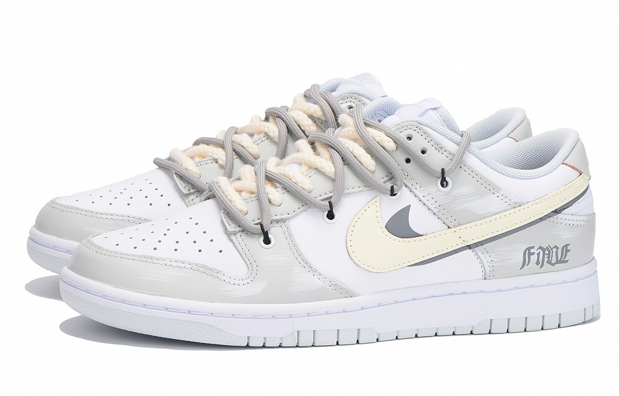 Nike Dunk Coverage Slip Resistant Low Top Skateboard Shoes Unisex Gray купить в интернет-магазине Yoocart с быстрой доставкой по России.