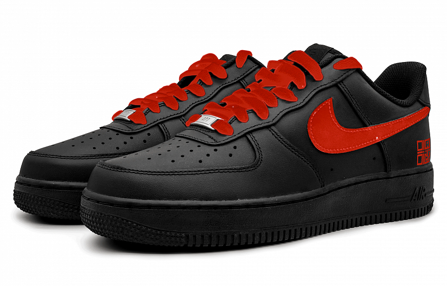 Nike Air Force 1 Low-Top Skateboard Shoes Unisex Red