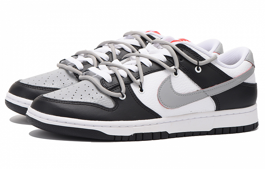 Nike Dunk Coverage Wear-Resistant Lightweight Breathable Low-Top Skateboard Shoes Men's Black Gray
