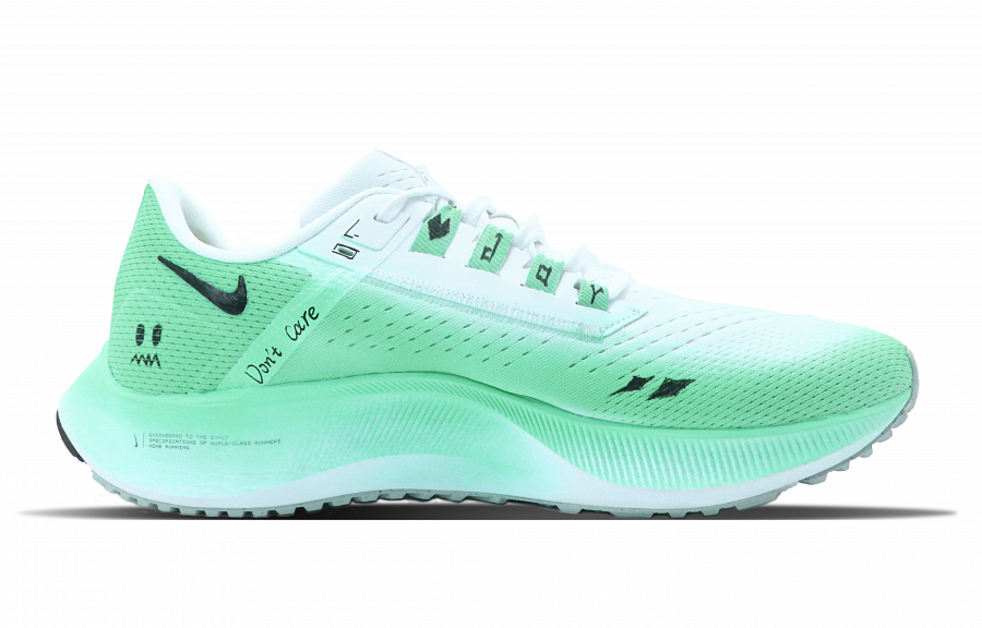 Nike Pegasus 38 Anti Slip Wear Resistant Low Top Running Shoes Men's Green
