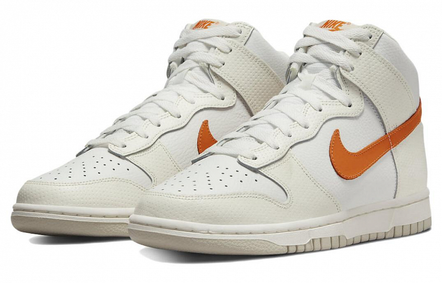 Nike Dunk High White Magma Orange Women's