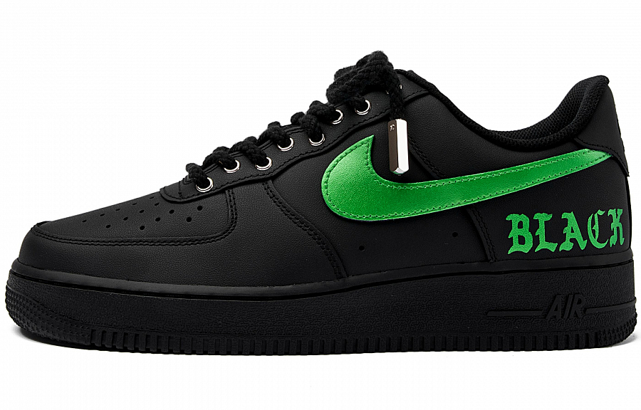 Nike Air Force 1 Low-Top Skateboard Shoes Unisex Black Green