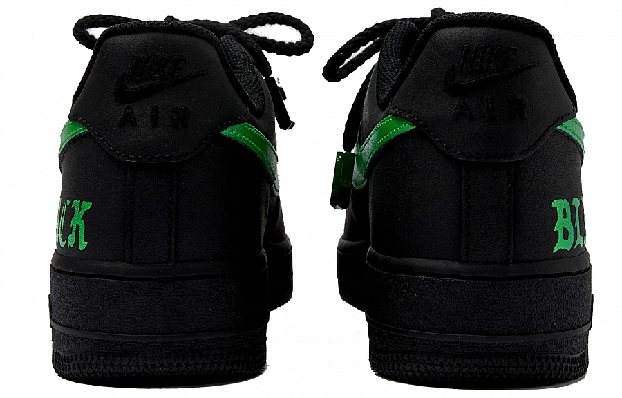 Nike Air Force 1 Low-Top Skateboard Shoes Unisex Black Green
