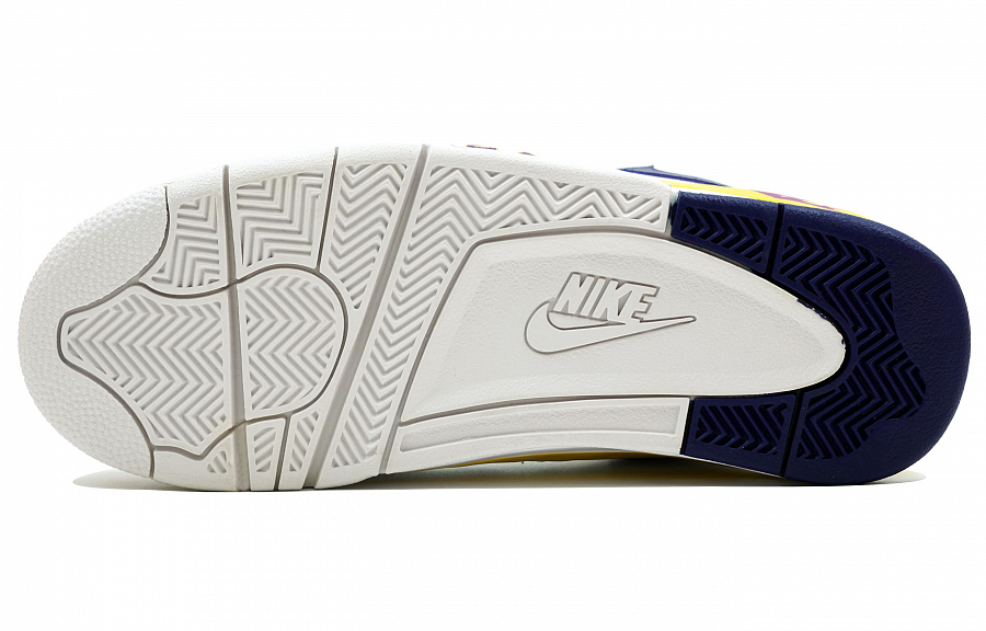 Nike Flight Legacy Kaleidoscope Purple Gold Kobe Box Mid-Top Vintage Basketball Shoes Men's White Blue Yellow купить в интернет-магазине Yoocart с быстрой доставкой по России.