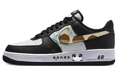 Nike Air Force 1 Low Anti-Slip Wear-Resistant Low-Top Skateboard Shoes Men's White Black