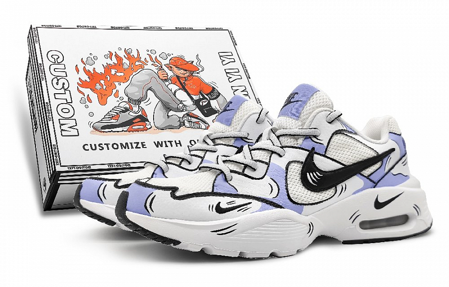 Nike Air Max Fusion Cushioning Anti-Slip And Wear-Resistant Low-Top Casual Shoes Women's Purple White купить в интернет-магазине Yoocart с быстрой доставкой по России.