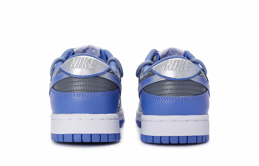 Nike Dunk 811 Manufacture Blue Fantasy Slip-Resistant Cushioning Low-Top Skateboard Shoes Men's Blue-gray Silver