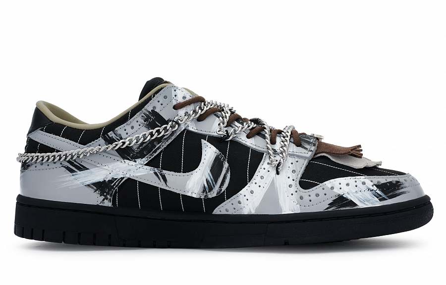 Nike Dunk Skateboard Shoes Unisex Low-Top Gray/White