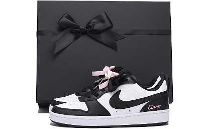 Nike Court Borough Skateboard Shoes Women's Low-Top White