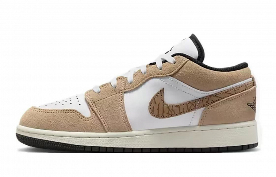 Jordan Air Jordan 1 Vintage Basketball Shoes Women's Low Top White